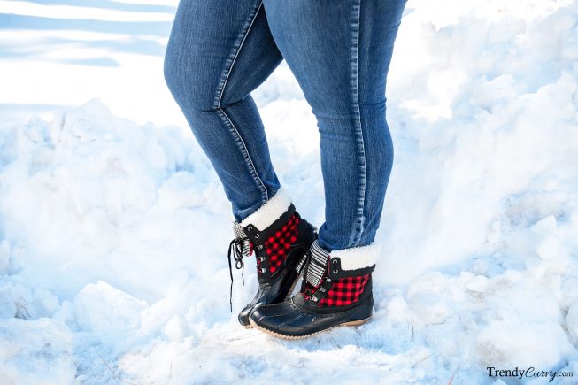 maurices plaid boots